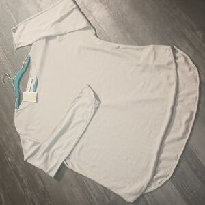 MICHAEL Michael Kors White Long Tunic Knit Sweater ps